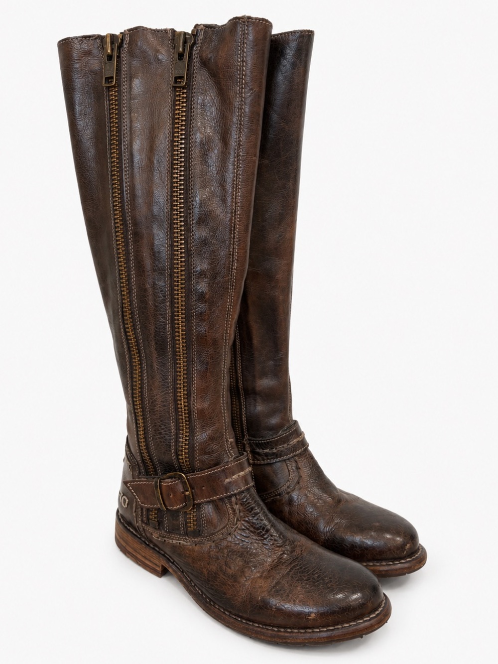 Bed Stu Tango Moto Boots Teak Rustic Size 8.5